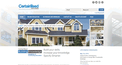 Desktop Screenshot of continuinged.certainteed.com